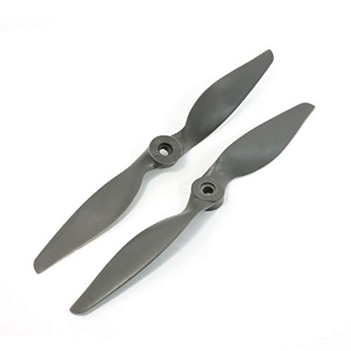 New Lon0167 2Pcs HE 111 RC Plane Propeller 9x6E 2 Vane Props with Ring Adapter