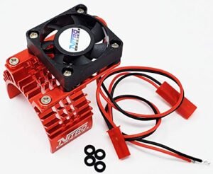Nitro Hobbies Aluminum 540 550 Motor Heat Sink with Cooling Fan Red for RC Enthusiasts in Lancaster CA