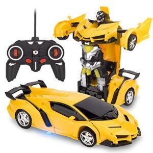 VLSEEK Remote Control Car Transform Robot Toy Ideal for Getting into RC Planes Enthusiasts