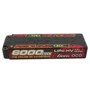 Gens ace GA8396 Redline Series 6000mAh 7.6V 130C 2S2P HV Lipo Battery