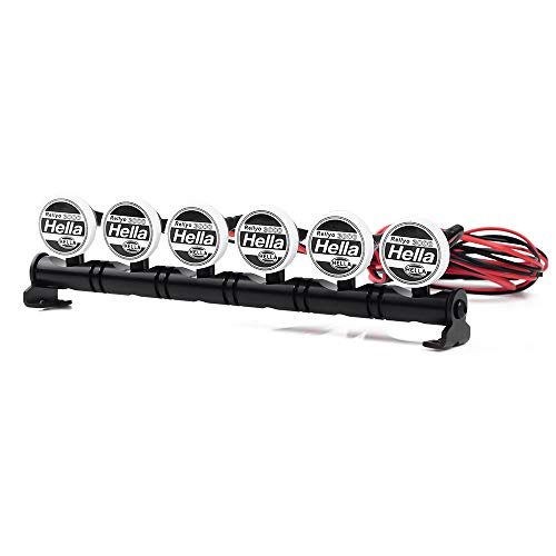 INJORA RC LED Roof Lamp Lights Bar for 1/10 Ford Mustang Nitro RC Car TRX 4 SCX10 90046 Recat MST 6Led