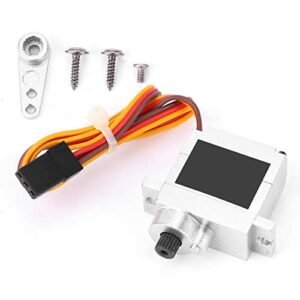 Dilwe 170cc RC Engine Metal Servo 9G Upgrade Spare Accessory for WPL B1 B14 B16 B24 C14 C24 B36 1 16 RC Truck Silver