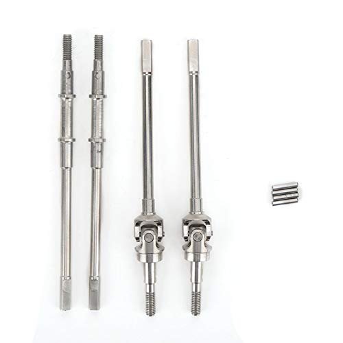 Tbest RC Drive Shaft Premium Stainless Steel Front Rear Axle for 90cc RC Car SCX10 II 90046 90047 Models