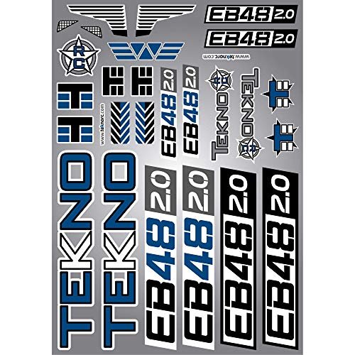 Tekno RC LLC Decal Sheet EB48 2.0 TKR9246 for Joe Nall RC Event Electric Car Truck Replacement Parts