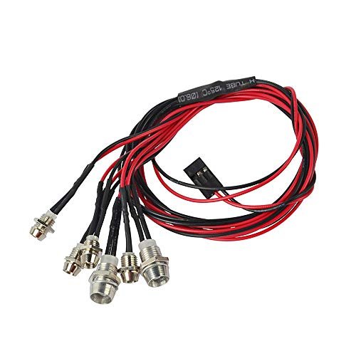 LAFEINA RC Truck 1 6 LED Light Kit 6 LED Set Headlight Taillight for Tamiya D3 SCX10 D90 HSP Kyosho HPI 1/10 1/8 RC Model Car Truck Tank Lighting