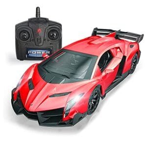 QUN FENG Lamborghini Urus RC Car Officially Licensed 1/24 Scale Remote Control Toy Vehicle for Boys Ages 6 7 8 Red