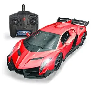 QUN FENG Lamborghini Urus RC Car Officially Licensed 1/24 Scale Remote Control Toy Vehicle for Boys Ages 6 7 8 Red