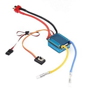Suchinm Nitro RC Car Exhaust 160A Waterproof ESC 3S Brushed with 5V 1A BEC T Plug for 1 12 Scale RC Vehicles