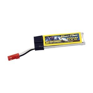 ECHOBBY 3.7V 1S 520mAh 15C LiPO Battery JST Plug Compatible with E-flite Blade 120SR MQX Nine Eagles 328A WLtoys v929 v959