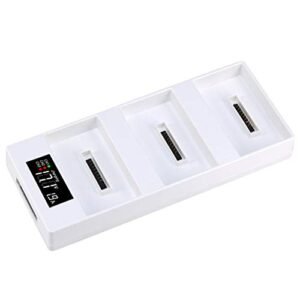 Hanatora DJI Phantom 4 Battery Charging Hub 3 in 1 Multiple Charger with LCD Display Perfect for RC Tracks in Florida