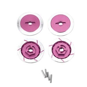 T Best Servo for RC Drift Car 4Pcs Aluminum Alloy Wheel Brake Disc Drift Model Accessories Compatible with HSP 94123 R31 1 10 Scale RC Cars