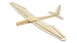 Viloga Balsa Wood Model Airplane Sunbird Sailplane 1.6M RC Plane Plans for Laser Cutting DIY Flying RC Glider Plane Kit with Motor ESC Servo and Covering