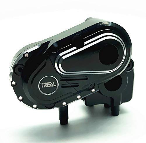 Treal Alloy Transmission Case for Axial Capra 1.9 RC Truck Tires Black