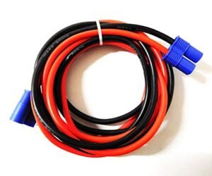 WST EC8 Male to Female Connector RC Extension Cable 10AWG Silicone Wire 15CM for Tesla RC Body Charger