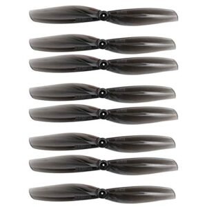 GEMFAN 4 Pairs 65mm 2 Blade 1mm Hole Propellers Compatible with Lunsford RC DIY Drone FPV Racing Toothpick Frame Black