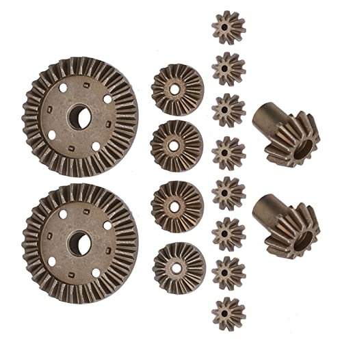 Wltoys 16pcs Metal Gear Spur Diff Differential Main Gear Upgrade Parts Best RC Battleship Accessory for 12428 12423 Models