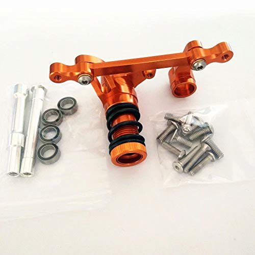 EPTN NASO Aluminum Steering Assembly Servo Saver Orange Upgrade Part for HPI Savage XL Nitro RC Truck 4.6 5.9 Flux X XL 85058