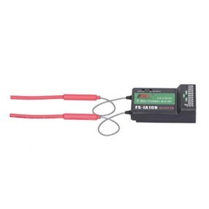 Flysky FS iA10B Receiver 2.4G 10CH Compatible with Fiberglass Cowls for RC Planes