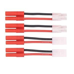 FLY RC 2Pair Tamiya to HXT 4.0mm Banana Adapter Male Female Connectors for Tamiya RC Truck Trailers Battery Charger