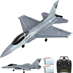VOLANTEXRC Dude Perfect RC Airplane 4CH 2.4GHz F 16 Fighting Falcon Jet with Xpilot Stabilizer System Ready to Fly for Adults