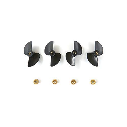 GoolRC Hydrofoam RC Flying Boat Plans 4PCS Left Right Propeller and Nut Set for Flytec V002 V005 Crocodile Head RC Boat