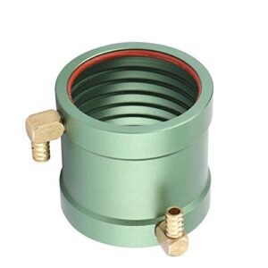 Water Cooling Jacket,RC Water Cooling Jacket with Inlet and Outlet fittings for 3650 3660 3665 3674 Motor Boat Motor Part Accessory(36-40MM)