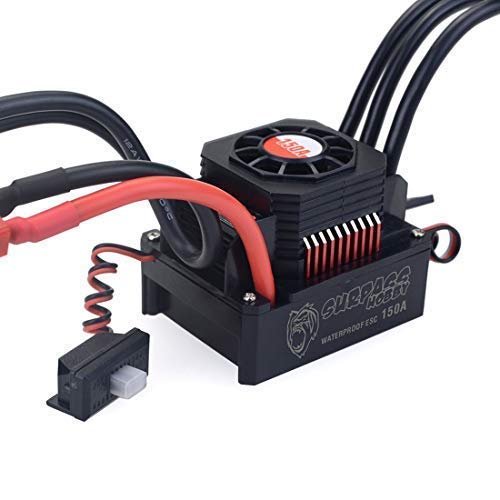 Surpass Hobby Waterproof Brushless Senseless Speed Controller 150A ESC for 1/8 RC Car Perfect for RC Hobby Fuquay Varina Enthusiasts
