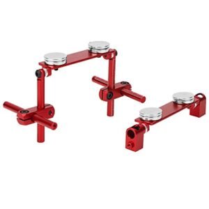 Tbest Aluminum Magnetic Invisible Body Shell Mount Kit for Holden Commodore RC Body 1/10 Scale Racing Car Red