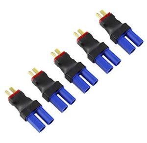 FLY RC 5Packs Male T to Female EC5 Plugs Conversion Adapter for RC Lipo Battery FPV RC Models Ideal for Places to Fly RC Planes in San Diego