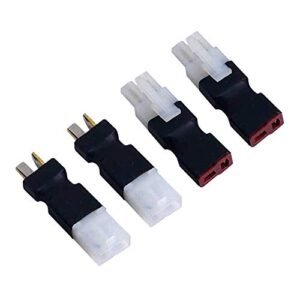 2Pairs T Plug to Big Tamiya Connector Adapter for Big Rig RC Truck Battery Charger ESC