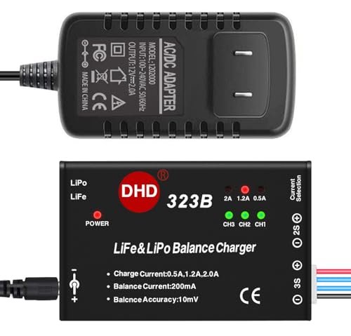 SkyMax 20W 2A RC Battery Balance Charger for RC Helicopter Water Drop 2S 3S LiPo Life Battery Packs