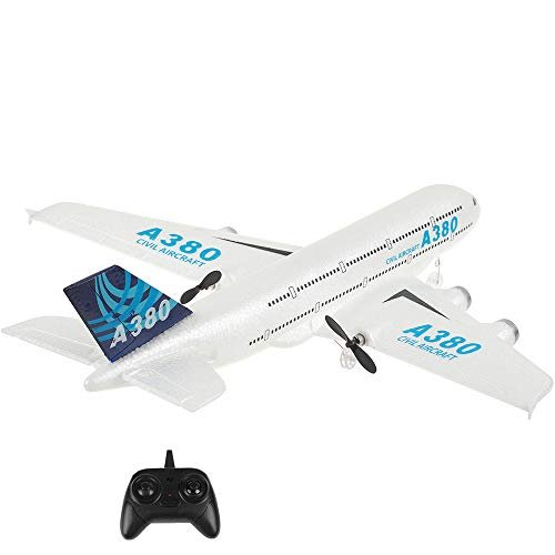 Chief RC Aircraft QT 2.4Ghz 2 Channels Ready to Fly Remote Control Airplane with 410mm Wingspan and 6 Axis Gyro for Kids and Adults