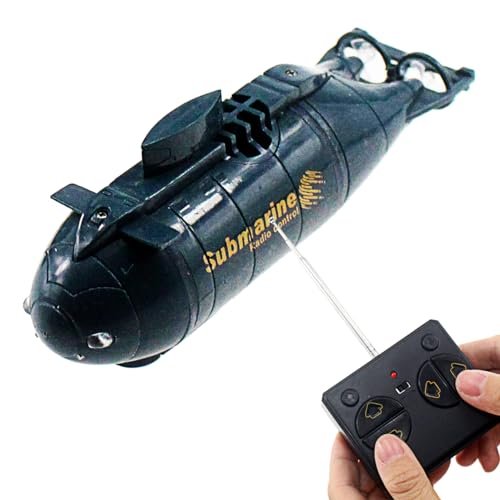 Tipmant Mini Remote Control Nuclear Submarine Toy RC Boat Electronic Water Kids Birthday Gifts Blue