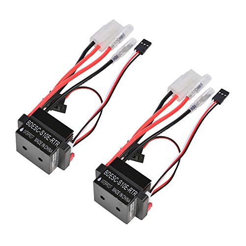 Comimark 2Pcs 320A 6 12V Brushed ESC Speed Controller with 2A BEC for Police Speed RC Boat