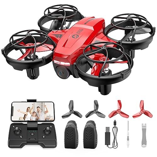 Holy Stone HS420 Mini Drone RC Fabrication with HD FPV Camera for Kids Adults Beginners Pocket Quadcopter 2 Batteries Toss to Launch Gesture Selfie