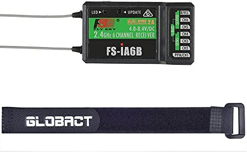 Globact Flysky FS iA6B 6 Channel Receiver with Trainer Port for RC Transmitter 2.4G PPM Output iBus Port