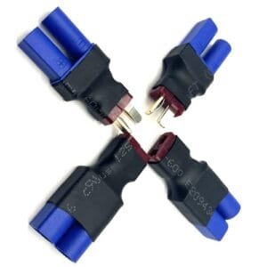 Arrma RC Battery Charger EC5 to T Adapter Plug Set 2Pairs Male Female Connector for E flite RC Car Truck Airplane Lipo Battery ESC Balance Charger Motor