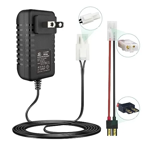 Melasta RC Battery Charger 7.2V Universal NiMH NiCd Charger for Traxxas and Standard Tamiya Connectors