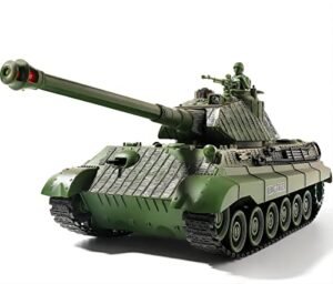Best RC Scale WW2 German King Tiger Army Tank Toy 1 28 Scale 9 Channels Remote Control Military Vehicle for Kids by TopToy