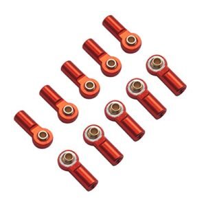 Vgoohobby 10Pack Aluminum M3 RC Link Tie Rod End Ball Joint Head Holder Linkage CW Compatible with HPI Racing RC Gas Truck HSP Traxxas Axial Redcat Racing 1/10 Scale Models
