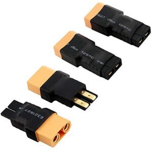 2Pairs XT90 Male Female Connector Adapter for E Flite RC Jet Battery Charger Slash Rustler Stampede Bandit E Revo