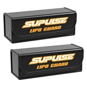 SUPULSE RC Essential Oil Safe for Dogs Fireproof Explosionproof Bag for Lipo Battery Storage and Charging 2 Pack