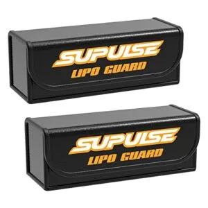 SUPULSE RC Essential Oil Safe for Dogs Fireproof Explosionproof Bag for Lipo Battery Storage and Charging 2 Pack