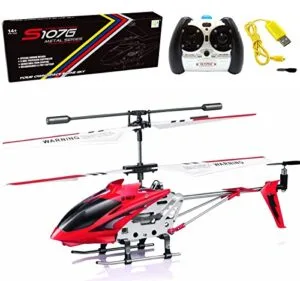 Cheerwing S107 S107G Phantom RC Helicopter 3CH 3.5 Channel Mini with Gyro System Crimson