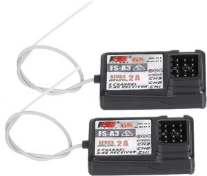 Flysky FS A3 AFHDS2A 3CH Receiver 2PCS The Best Radio Transmitter for RC Cars Compatible with GT2E GT2G