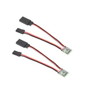 GLOBACT 2 Pcs Universal RC Servo Signal Reverser for Jim RC Boat Dock JR Futaba Aircraft Airplane Steering Gear