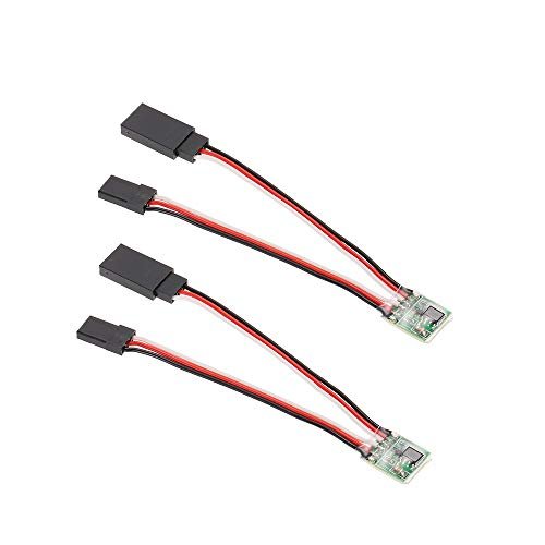 GLOBACT 2 Pcs Universal RC Servo Signal Reverser for Jim RC Boat Dock JR Futaba Aircraft Airplane Steering Gear