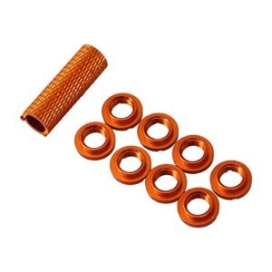 Spektrum RC Servo Switch Nuts Replacement Set of 8 with Wrench Orange N10266