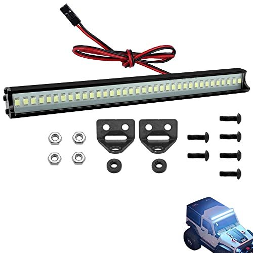 Globact Super Bright RC LED Light Bar Roof Lamp Kit 36 LED for New Bright RC Rock Crawler and 1/10 Scale Models