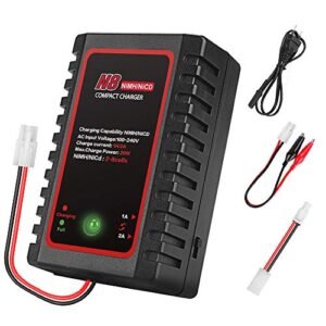 Tamiya RC Car Battery Charger NiMH NiCd 2 8s Battery Pack Charger with Standard Mini Tamiya Connector 1000mA 2000mA Charging Current